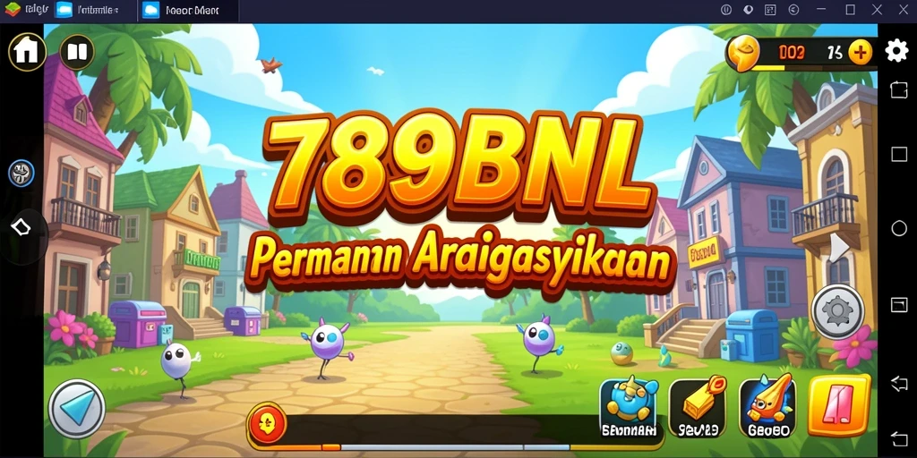 Screenshot <strong>789BNL</strong> menunjukkan aksi dinamis dalam permainan arcade.