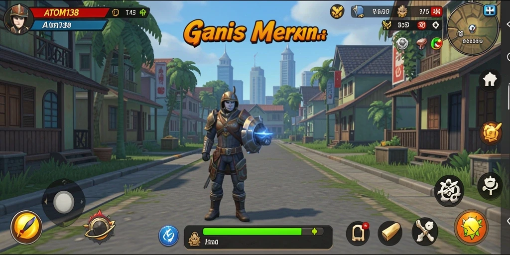 Screenshot ATOM138 menampilkan gameplay Idle yang menarik dan santai.
