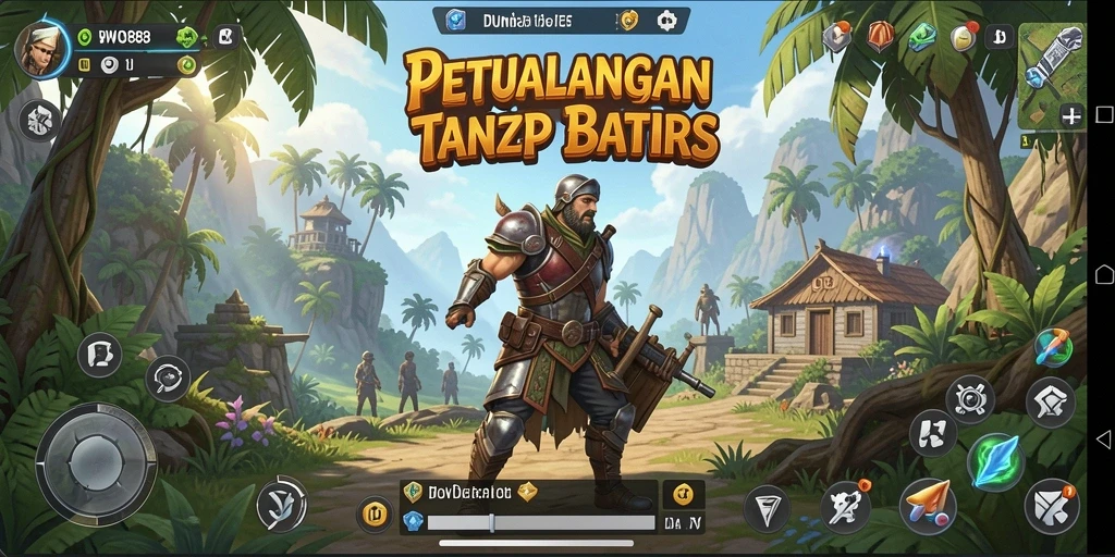 Tangkapan layar dari gameplay menampilkan petualangan di dunia terbuka.