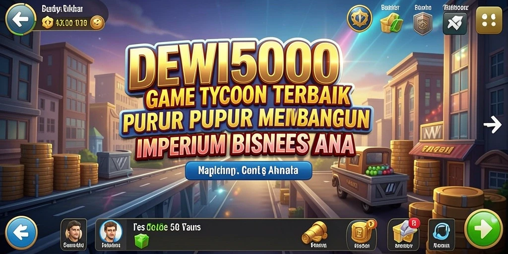 Tampilan gameplay DEWI5000 yang menggambarkan pengalaman tycoon yang menarik.