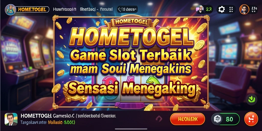 Tampilan gameplay HOMETOGEL yang menakjubkan dan menarik.