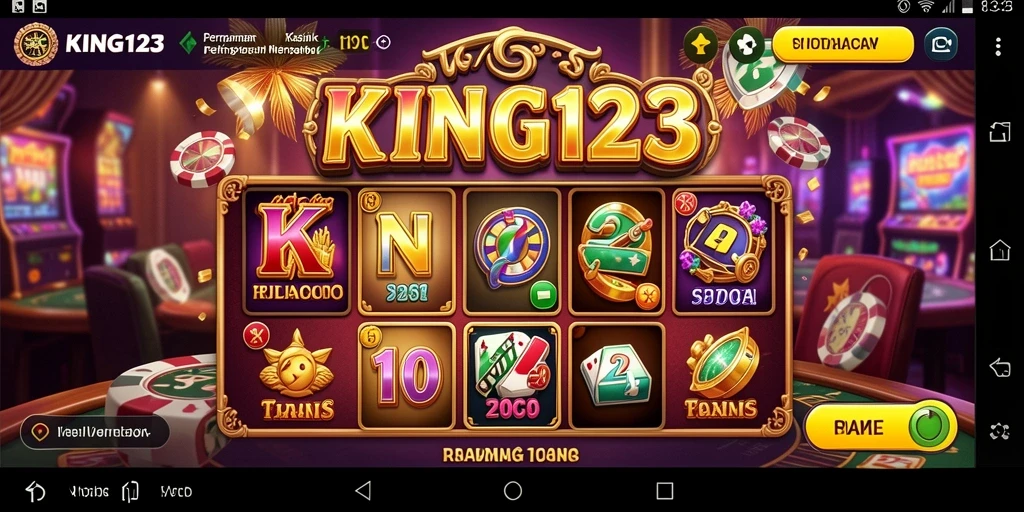 Tampilan utama KING123 dengan gameplay kasino yang mengasyikkan.