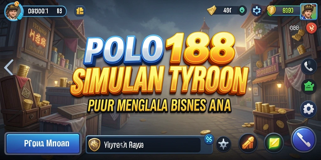 Tampilan gameplay POLO188 yang menampilkan manajemen bisnis yang seru.