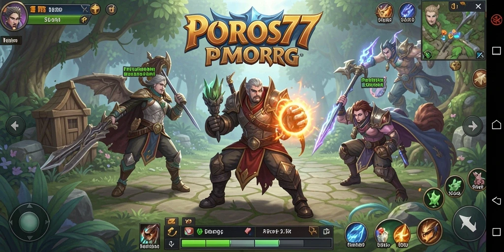 Gameplay seru dalam dunia MMORPG POROS77 yang memukau.