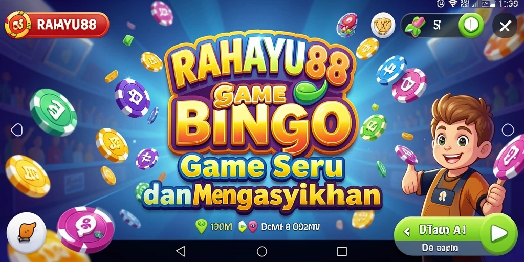 Tampilan gameplay RAHAYU88 yang seru dan interaktif saat bermain Bingo.