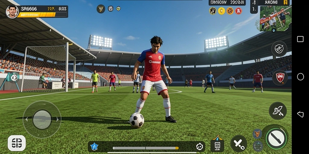 Tampilan gameplay menakjubkan SR6666 yang mengedepankan olahraga.