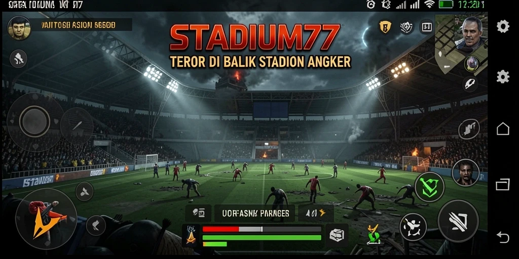 Tampak mendebarkan dari dalam stadion angker penuh misteri.