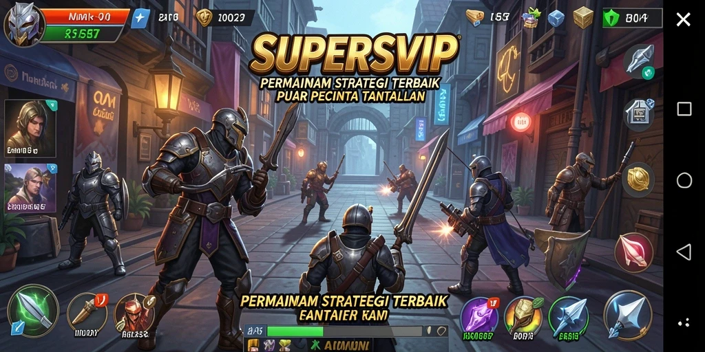 Tampilan gameplay SUPERSVIP yang penuh strategi dan aksi menegangkan.
