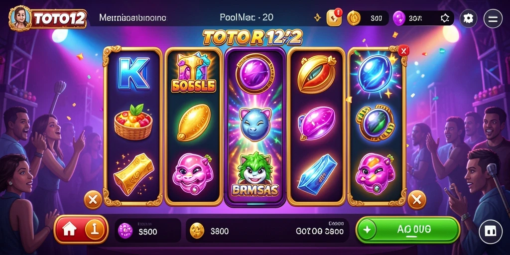 Tampilan gameplay menarik dari TOTO12 yang penuh warna dan dinamis.