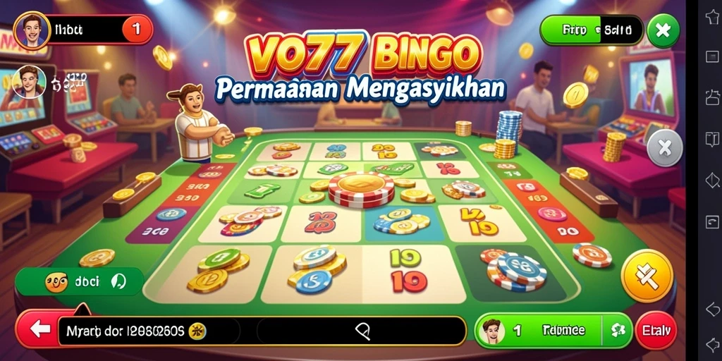 Tampilan gameplay seru VO777 menunjukkan momen-momen penuh keseruan Bingo.